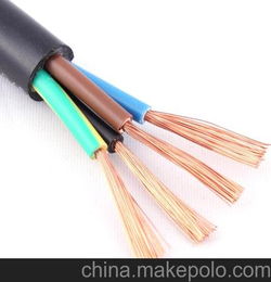 4芯 2.5平方电线 电缆 护套线 RVV电缆线 电源线 电线厂家 直销